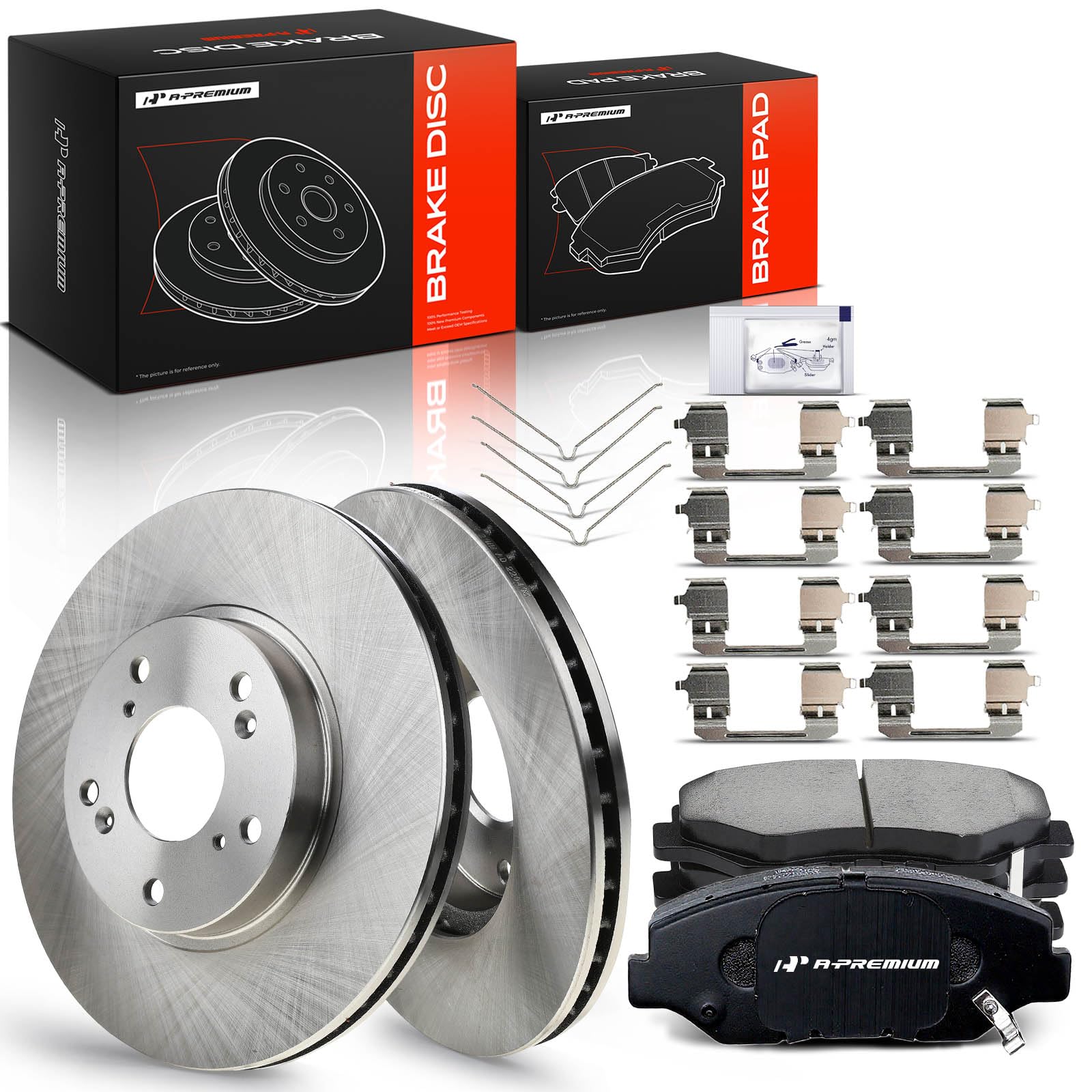 Amazon.com: A-Premium 11.10 inch (282mm) Front Vented Brake Rotors